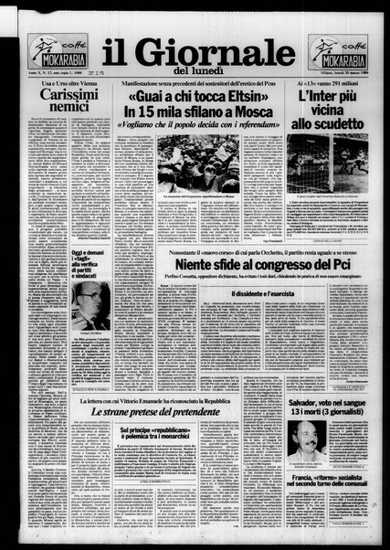 Il giornale del lunedi